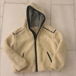 Cozy Cream Sherpa Zip-Up Hoodie